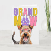 GrandMAW Lakeland Terrier Grappige Grootouders Dag Feestdagen Kaart (Voorkant)