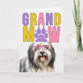 GrandMAW Lowchen Hond Grappige Grootouders Dag Feestdagen Kaart (Voorkant)