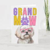 GrandMAW Maltese GrandDOG Grootouders Dag Feestdagen Kaart (Voorkant)
