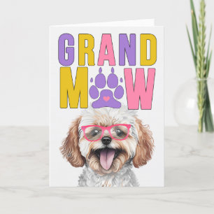 GrandMAW Maltipoo Hond Grappige Grootouders Dag Feestdagen Kaart