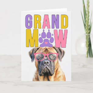 GrandMAW Mastiff GrandDOG Grootouders Dag Feestdagen Kaart