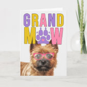 GrandMAW Norwich Hond Grappige Grootouders Dag Feestdagen Kaart (Voorkant)