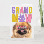 GrandMAW Pekingese Hond Grappige Grootouders Dag Feestdagen Kaart (Voorkant)
