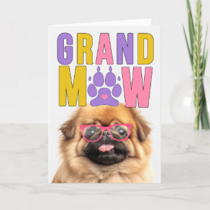 GrandMAW Pekingese Hond Grappige Grootouders Dag Feestdagen Kaart