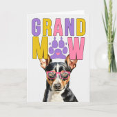 GrandMAW Rat Terrier Hond Grappige Grootouders Dag Feestdagen Kaart (Voorkant)