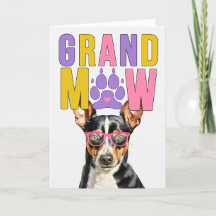 GrandMAW Rat Terrier Hond Grappige Grootouders Dag Feestdagen Kaart