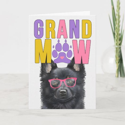 GrandMAW Schipperke Hond Grappige Grootouders Dag Feestdagen Kaart (Voorkant)