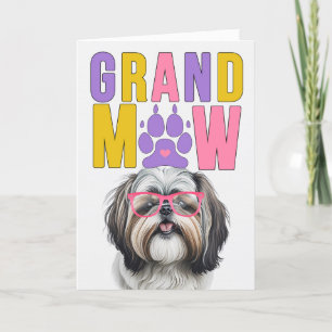 GrandMAW Shih Tzu GrandDOG Oma/opa-dag Feestdagen Kaart