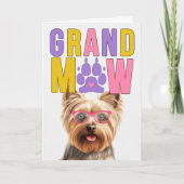 GrandMAW Silky Terrier Grappige Grootouders Dag Feestdagen Kaart (Voorkant)