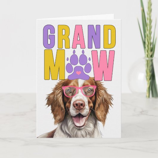 GrandMAW Springer Spaniel Grappige Grootouders Dag Feestdagen Kaart (Voorkant)