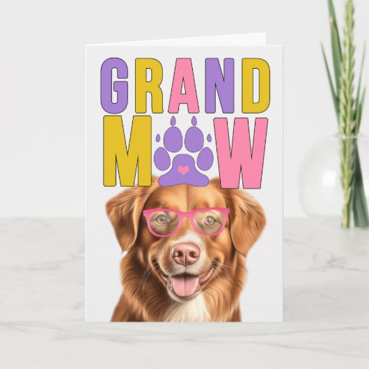 GrandMAW Tolling Retriever Grappige Grootouders Da Feestdagen Kaart (Voorkant)