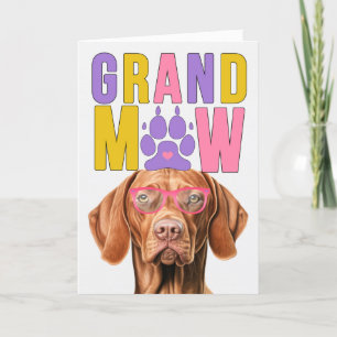 GrandMAW Vizsla Hond Grappige Grootouders Dag Feestdagen Kaart