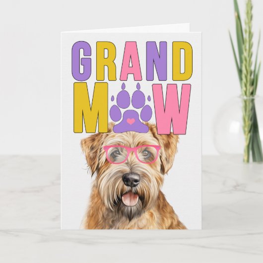 GrandMAW Wheaten Terrier Grappige Grootouders Dag Feestdagen Kaart (Voorkant)