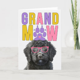 GrandMAW Zwart Doodle Hond Grappige Grootouders Da Feestdagen Kaart