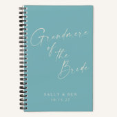 Grandmere bruid minimalistisch gepersonaliseerd Bl Notitieboek (Voorkant)