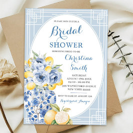 Grandmilenial Lemon Ginger Jar Porselein Bridal Kaart