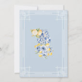 Grandmilenial Lemon Ginger Jar Porselein Bridal Kaart (Achterkant)