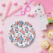 Grandmillenial Chinoiserie Ginger Jar Pink Peonies Papieren Bordje (Feest)