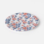 Grandmillenial Chinoiserie Ginger Jar Pink Peonies Papieren Bordje (Gekanteld)