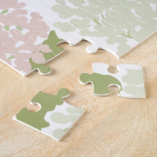 Grandmillenial hydrangea floral preppy  legpuzzel (Zijkant)