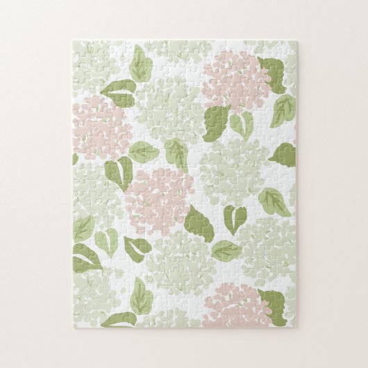 Grandmillenial hydrangea floral preppy  legpuzzel (Verticaal)