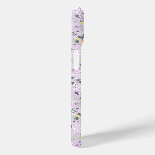 Grandmillenial MONOGRAM F LILA KLEINE BLOEMEN Case-Mate iPhone Case (Achterkant / Rechts)