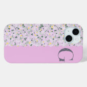 Grandmillenial MONOGRAM G LILA KLEINE BLOEMEN Case-Mate iPhone Case (Achterkant (horizontaal))