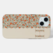 Grandmillenial MONOGRAM HBG RODE BLOEMEN Case-Mate iPhone Case (Achterkant (horizontaal))