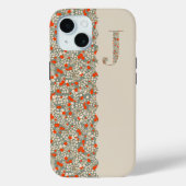 Grandmillenial MONOGRAM I BG RODE BLOEMEN Case-Mate iPhone Case (Achterkant)