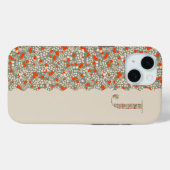 Grandmillenial MONOGRAM I BG RODE BLOEMEN Case-Mate iPhone Case (Achterkant (horizontaal))