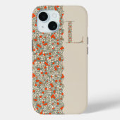 Grandmillenial MONOGRAM L BG RODE BLOEMEN Case-Mate iPhone Case (Achterkant)