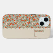 Grandmillenial MONOGRAM L BG RODE BLOEMEN Case-Mate iPhone Case (Achterkant (horizontaal))