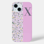 Grandmillenial MONOGRAM X LILA KLEINE BLOEM Case-Mate iPhone Case (Achterkant)