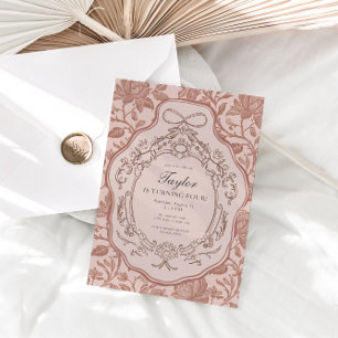 Grandmillenial Preppy  Bloemen Verjaardag Kaart