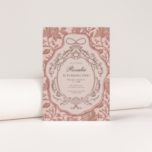 Grandmillenial Preppy  Meisjes 1e Verjaardag Kaart