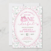 Grandmillenial Preppy Roze Pompoen Meisje Onefderf Kaart (Voorkant)