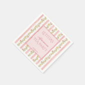 Grandmillenial Tea Party baby shower monogrammed Servet (Hoek)