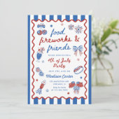 Grandmillennial 4 juli BBQ Kaart (Staand voorkant)