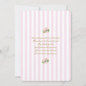 Grandmillennial Baby shower Girl Kaart (Achterkant)