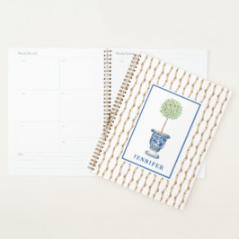 Grandmillennial Bamboo Chinoiserie Topiary | Planner