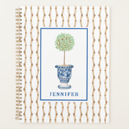 Grandmillennial Bamboo Chinoiserie Topiary | Planner