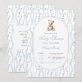 Grandmillennial Beer Baby shower Boy Kaart (Voorkant / Achterkant)