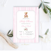 Grandmillennial Beer Baby shower Girl Kaart