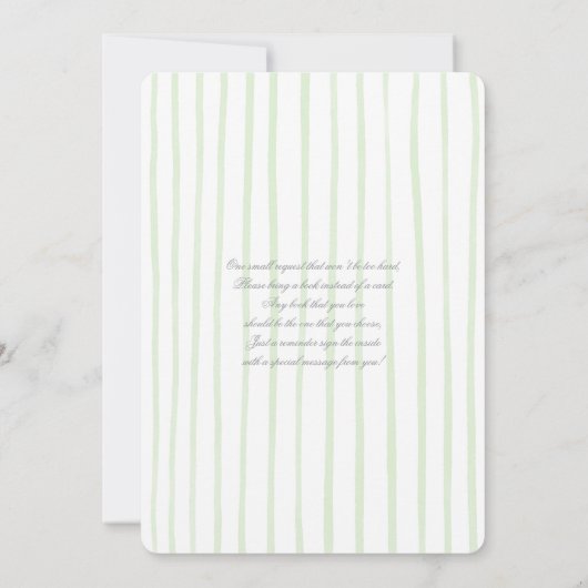 Grandmillennial Beer Genderneutraal Baby shower Kaart (Achterkant)