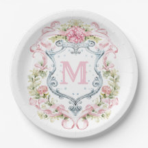 Grandmillennial Bloemenkroon Monogram | Bruid 