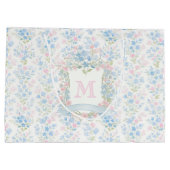 Grandmillennial bloemrijke persoonlijke cadeautas (Achterkant)