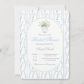 Grandmillennial Blue Ginger Jar Vrijgezellenfeest Kaart (Voorkant)