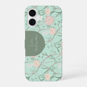 Grandmillennial Chinoiserie Aanpasbaar iPhone 16 Hoesje