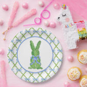 Grandmillennial Chinoiserie Bunny Topiary Paper PL Papieren Bordje (Feest)