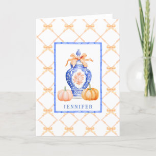 Grandmillennial Chinoiserie Ginger Jar Bedankkaart